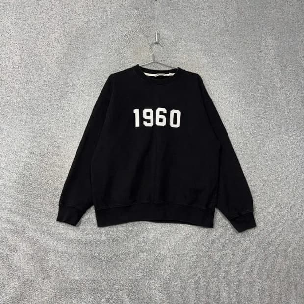 유니폼브릿지 1960 로고 블랙 맨투맨 XL(110)