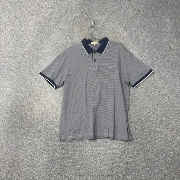 빈폴 캐주얼 스트라이프 반팔 카라티 M