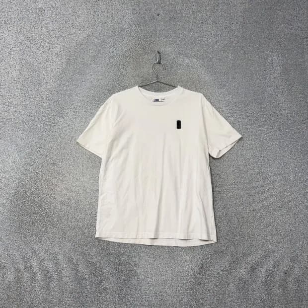 NBA 심플 로고 화이트 오버핏 반팔티 XL