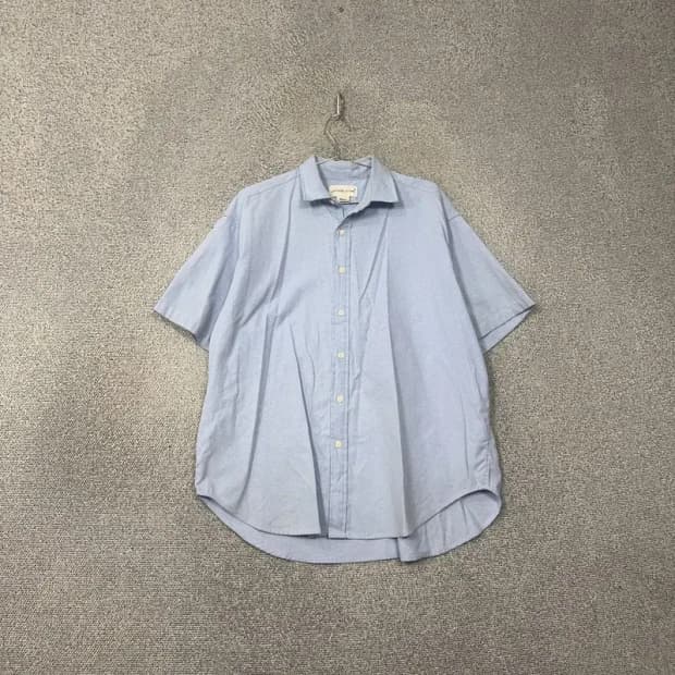 라퍼지스토어 오버핏 라이트 블루 반팔 셔츠 Medium