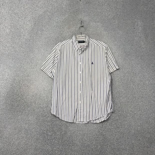 빈폴 스트라이프 로고 남성 반팔 셔츠 105