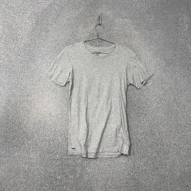 라코스테 라이트 그레이 코튼 반팔티 S