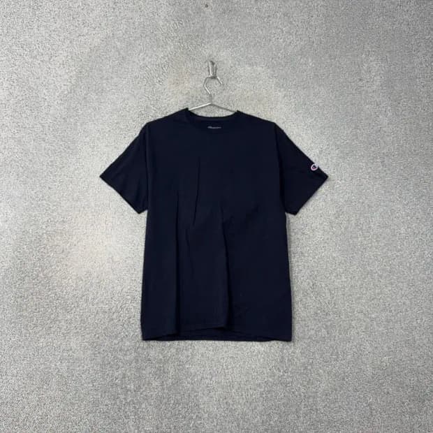 챔피온 베이직 로고 네이비 반팔 티 M