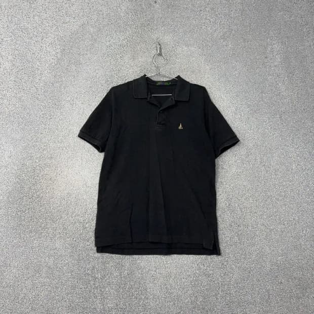 빈폴 로고 남성 캐주얼 블랙 반팔 카라티 95