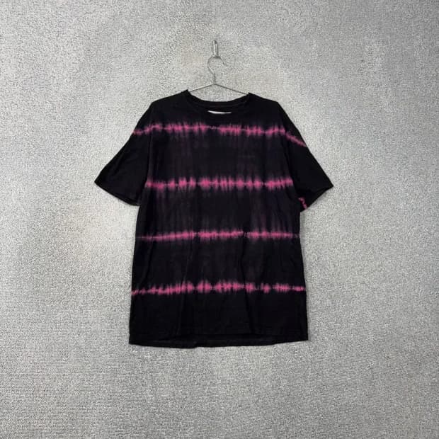 비바스튜디오 타이다이 스트라이프 블랙 반팔 티 XL