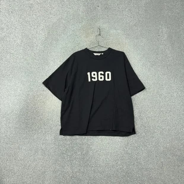 유니폼브릿지 1960 캐주얼 프린팅 블랙 반팔 티 XL