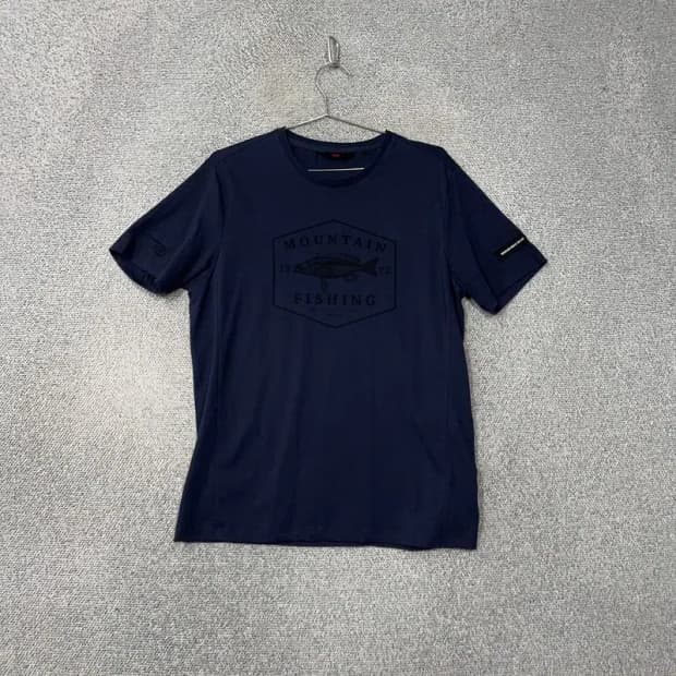 K2 프린팅 네이비 기능성 운동 남성 반팔 티 100