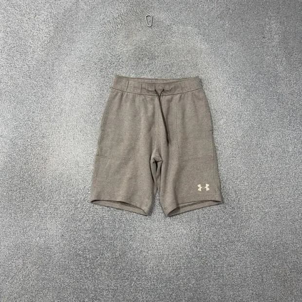 언더아머 라이트 그레이 로고 밴딩 반바지 L