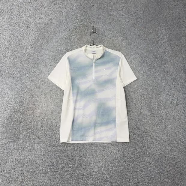 아이더 패턴 등산 기능성 남성 반집업 반팔티 L