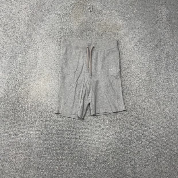 나이키 라이트 그레이 로고 밴딩 코튼 반바지 S