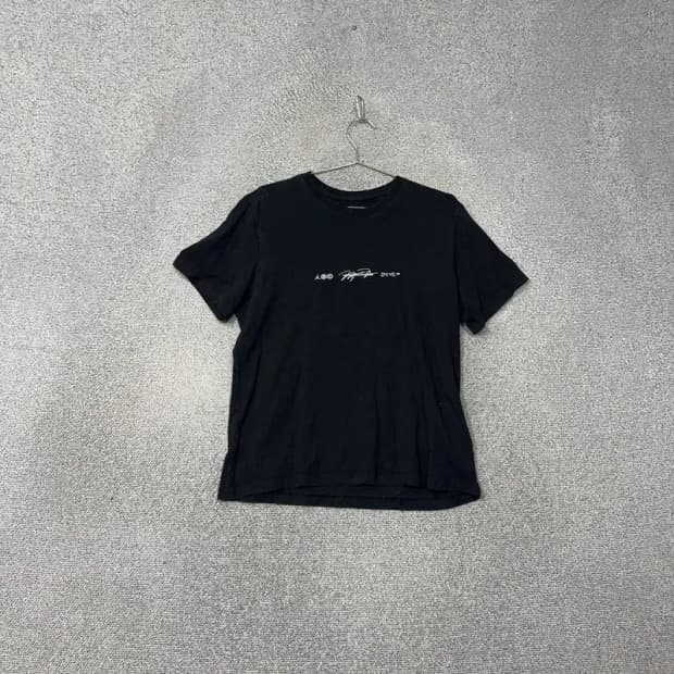 조던 프린팅 스펠 로고 남성 블랙 반팔 티 XL