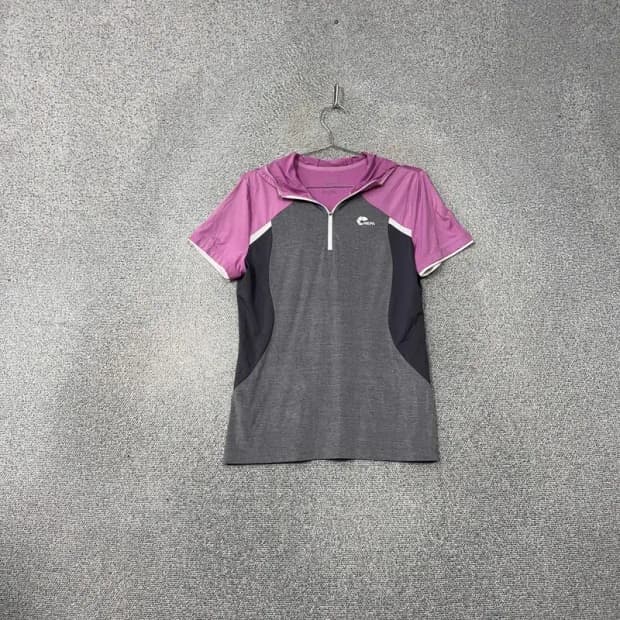 네파 로고 여성 등산 기능성 반집업 반팔티 95