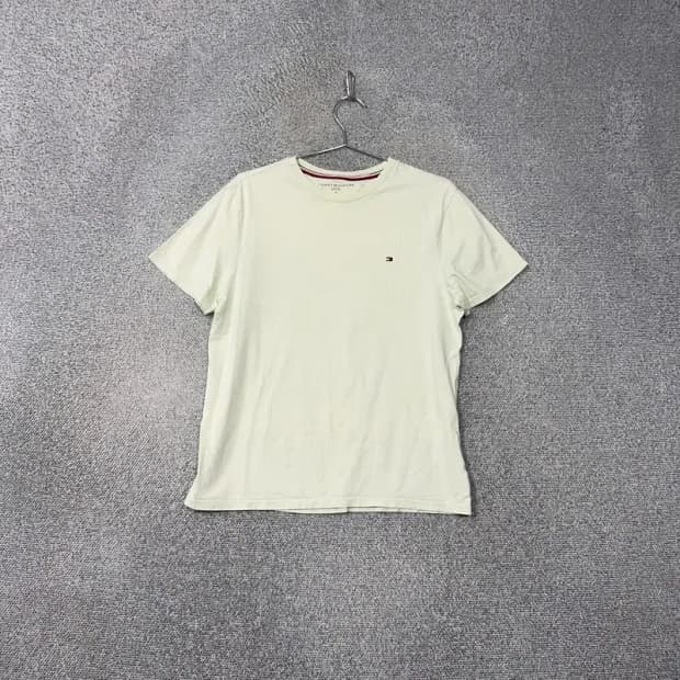 타미힐피거 라이트 그린 캐주얼 로고 반팔티 M