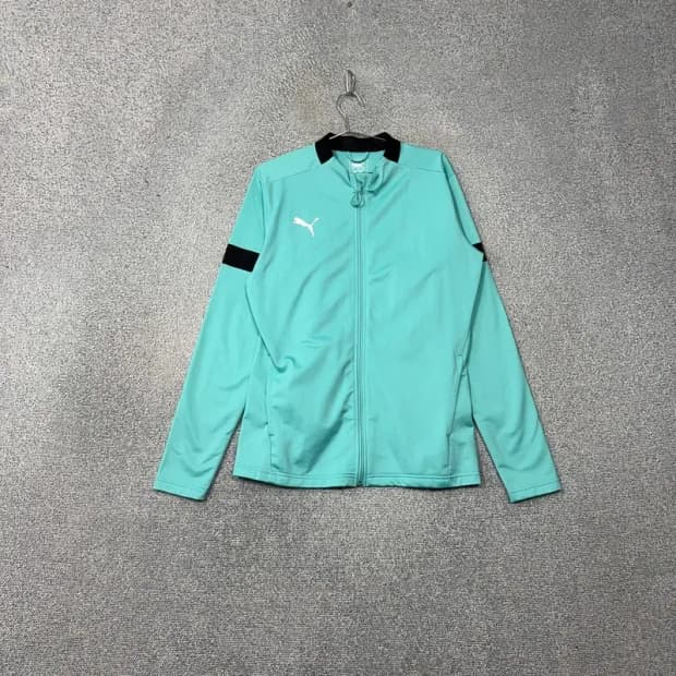 푸마 민트 로고 남성 기능성 집업 L