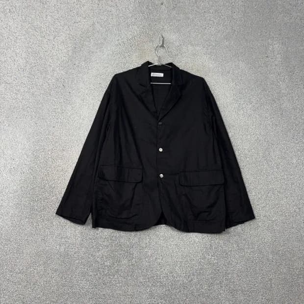 파르티멘토 블랙 3버튼 오버핏 클래식 코튼 블레이져 자켓 M