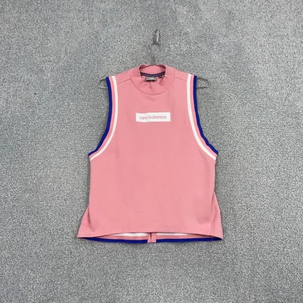 뉴발란스 프린팅 라이트 핑크 민소매 M