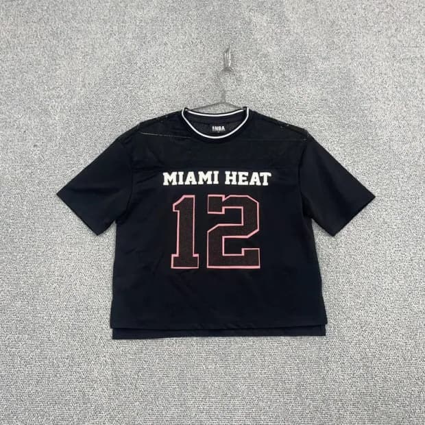NBA 마이애미 히트 로고 여성 유니폼 반팔 F