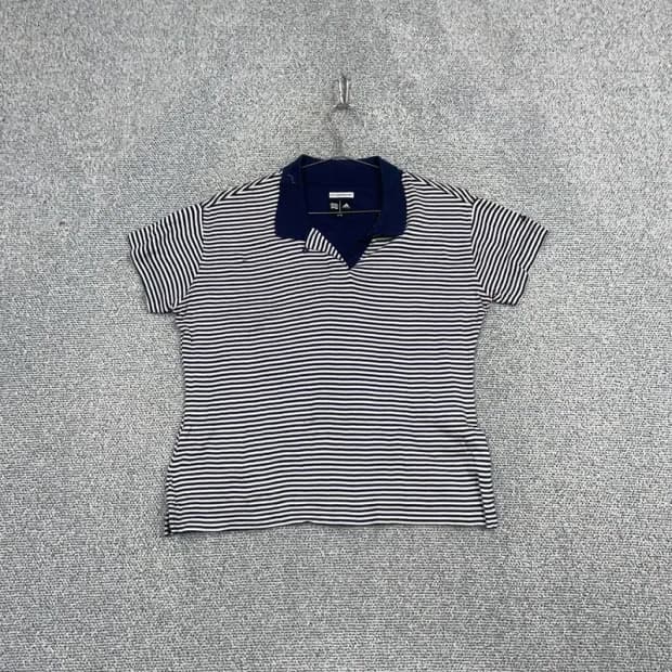 아디다스 골프 여성 스트라이프 반팔 카라티 M/M