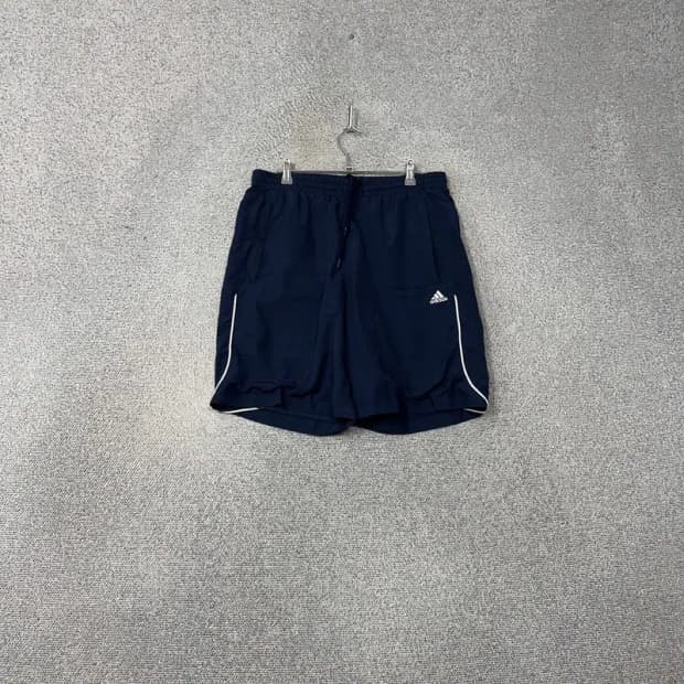아디다스 네이비 로고 남성 기능성 반바지 105