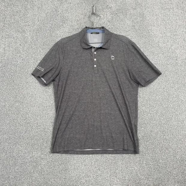 루이까스텔 그레이 로고 골프 기능성 반팔 카라티 105