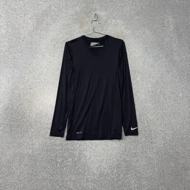 나이키 네이비 로고 남성 운동 기능성 긴팔티 L
