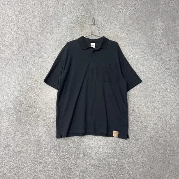 자라 남성 박스핏 반팔 카라티 L