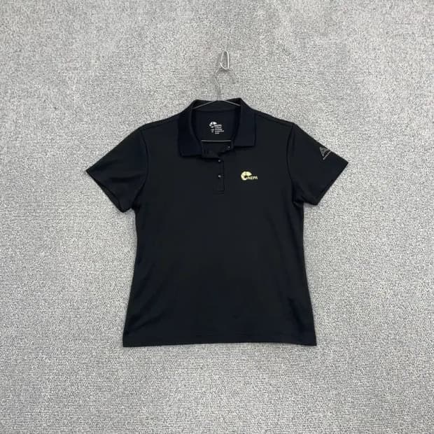 네파 블랙 로고 기능성 반팔 카라티 L