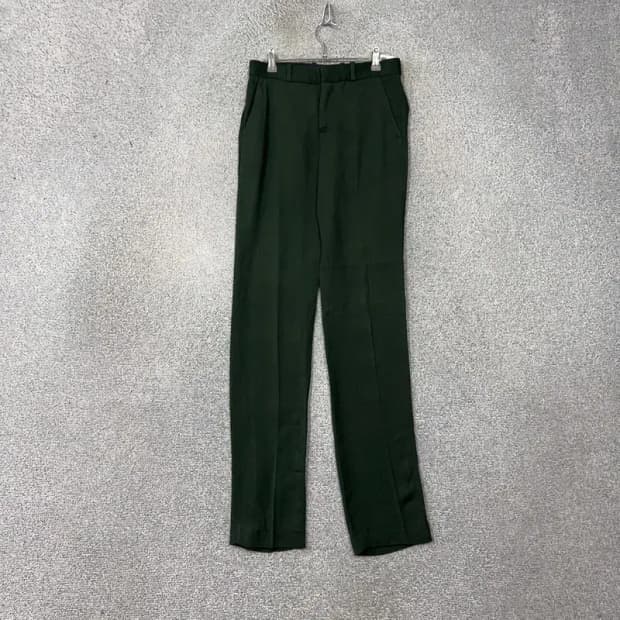 자라 여성 그린 비스코스 슬렉스 팬츠 XS