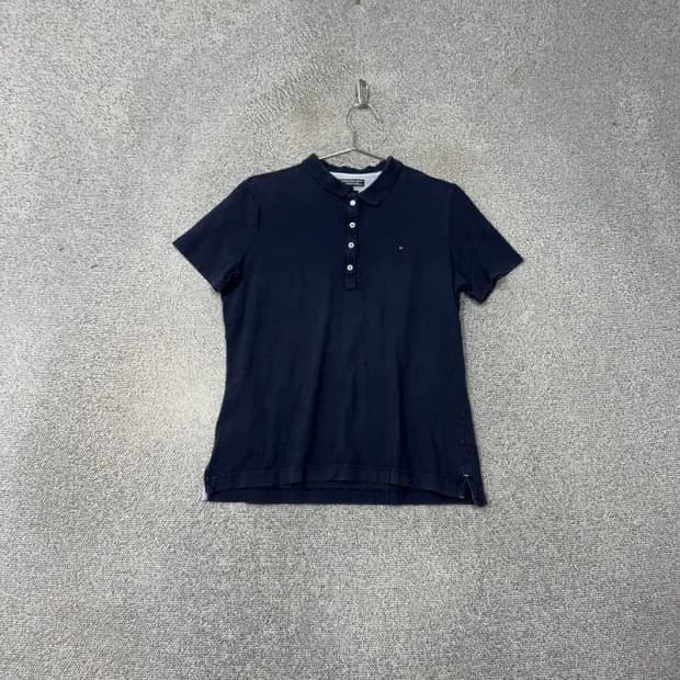 타미힐피거 네이비 여성 반팔 카라티 L