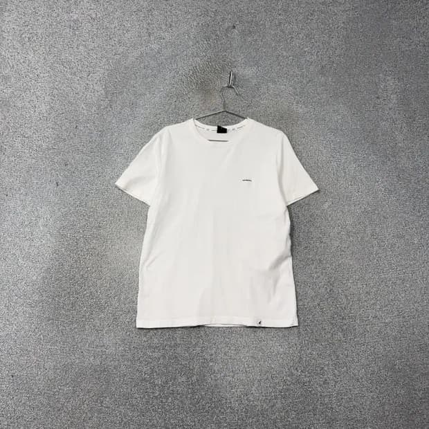 캉골 화이트 로고 캐주얼 반팔 티 M
