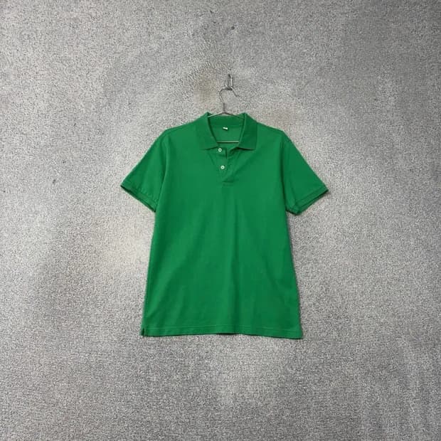 유니클로 그린 기능성 남성 반팔 카라티 L