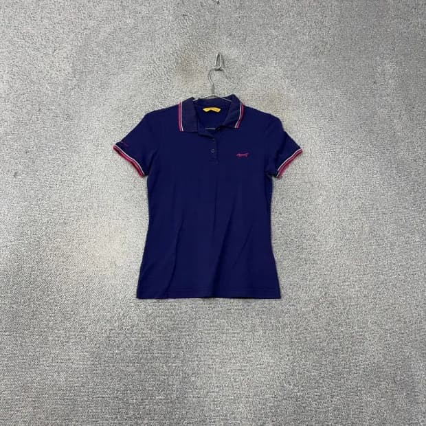 루이까스텔 네이비 로고 골프 반팔 카라티 90