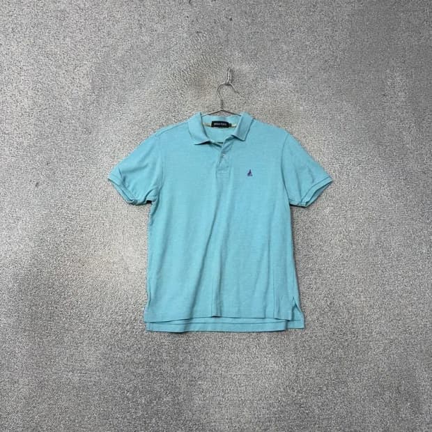 빈폴 민트 로고 남성 반팔 카라티 90