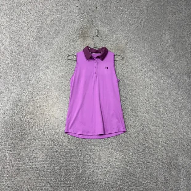 [새상품] 언더아머 여성 기능성 퍼플 민소매 티 M