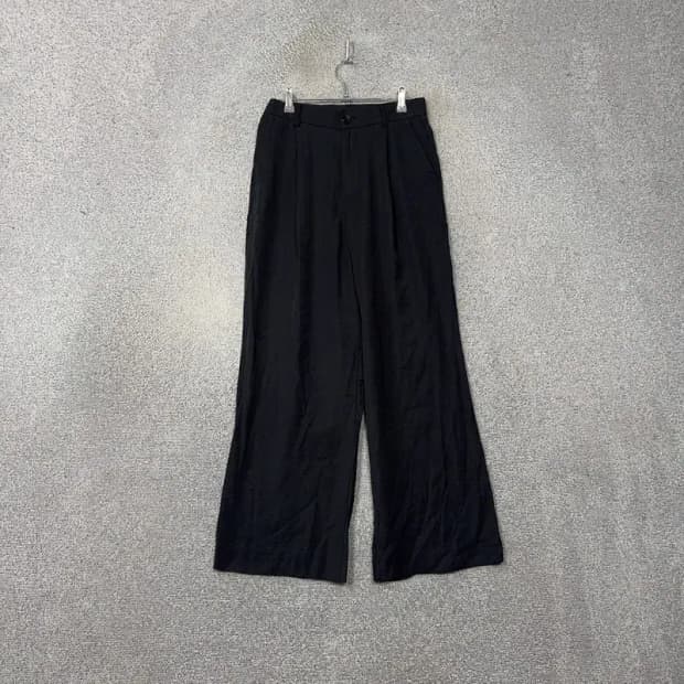 자라 블랙 와이드 팬츠 M