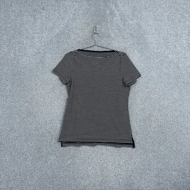 와이드앵글 스트라이프 블랙 반팔 티 95