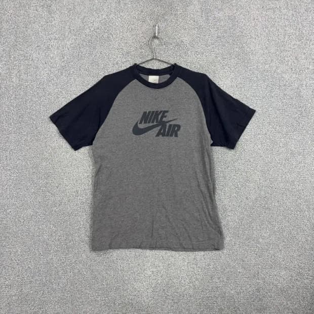 나이키 에어 프린팅 나그랑 그레이 반팔 티 L