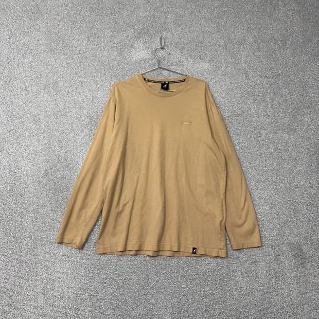 캉골 베이지 남성 캐주얼 긴팔 티 XL