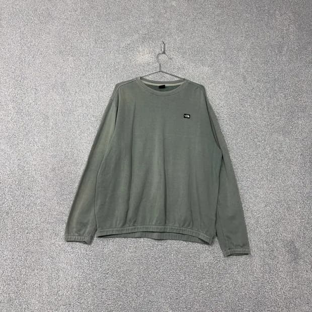 노스페이스 라이트 그린 빈티지 긴팔티 105