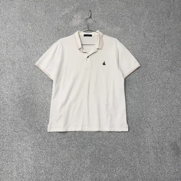빈폴 로고 캐주얼 화이트 카라티 105