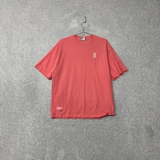 라이프워크 코랄 로고 박스핏 반팔 티 M