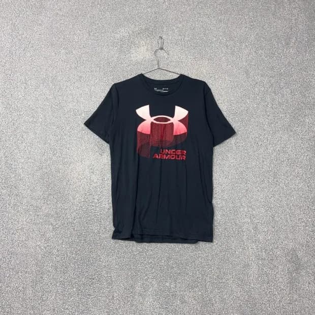 언더아머 빅로고 프린팅 네이비 반팔 티 SM / P / CH