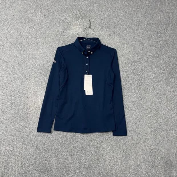 [새상품]아디다스 네이비 긴팔 골프 기능성 카라티 XS