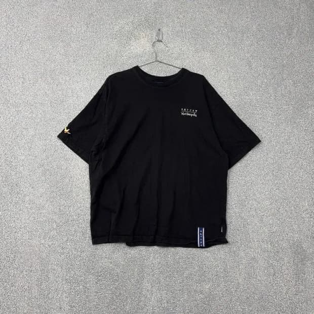 로맨틱 크라운 오버핏 로고 반팔티 L