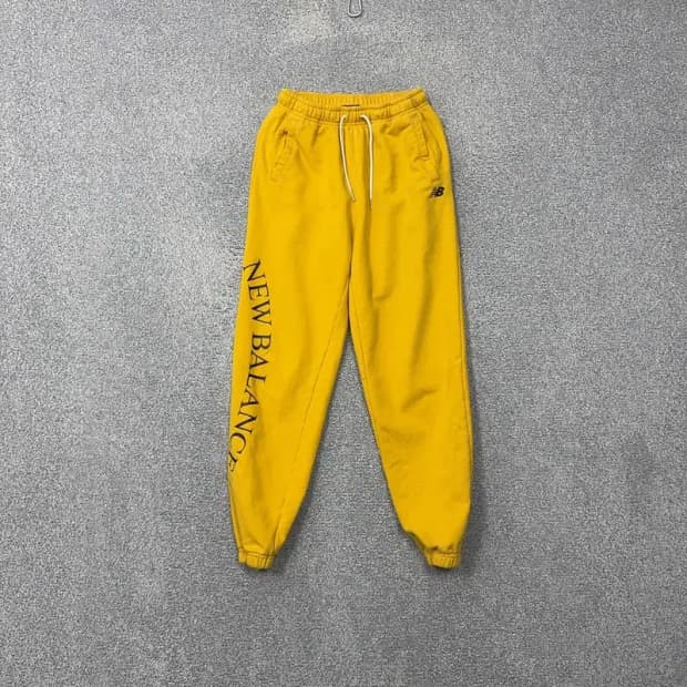 뉴발란스 프린팅 옐로우 조거팬츠 S