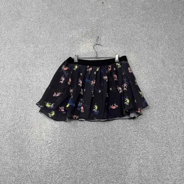 SJSJ 여성 한섬 플라워 블랙 미니스커트 64-94