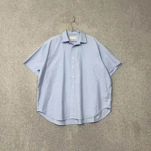 라퍼지스토어 오버핏 라이트 블루 반팔 셔츠 Large