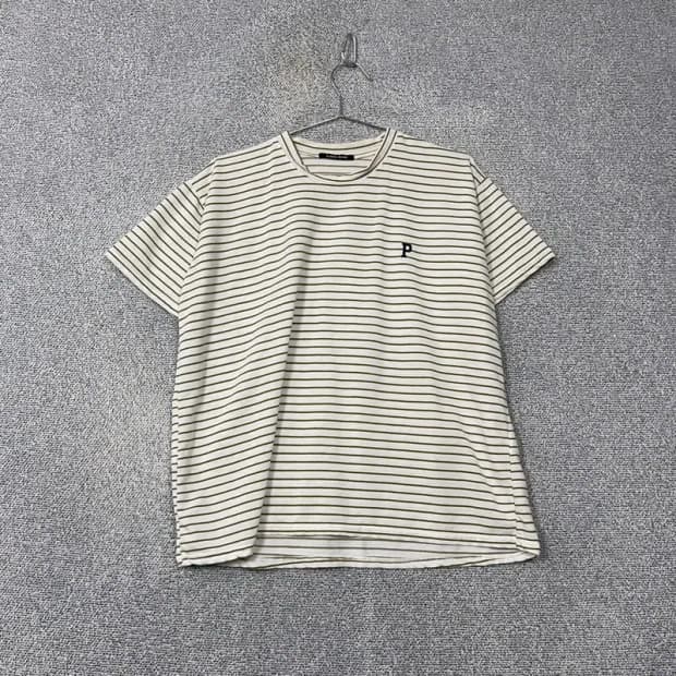 플라스틱아일랜드 스트라이프 캐주얼 반팔 티 FREE(F)