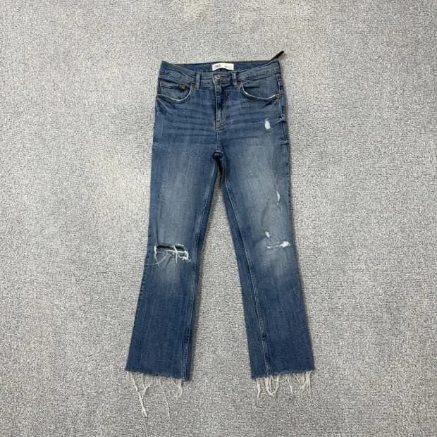 자라 무파 빈티지 크롭진 EUR 34 USA 2 MEX 24