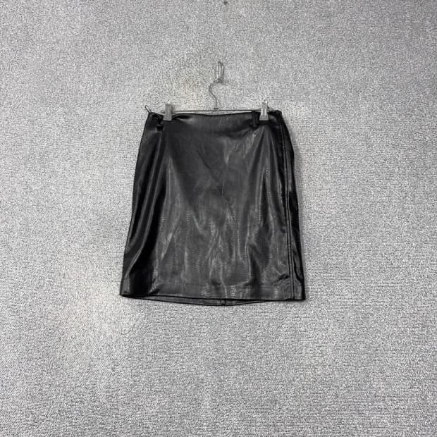 자라 블랙 레더 미니스커트 XS